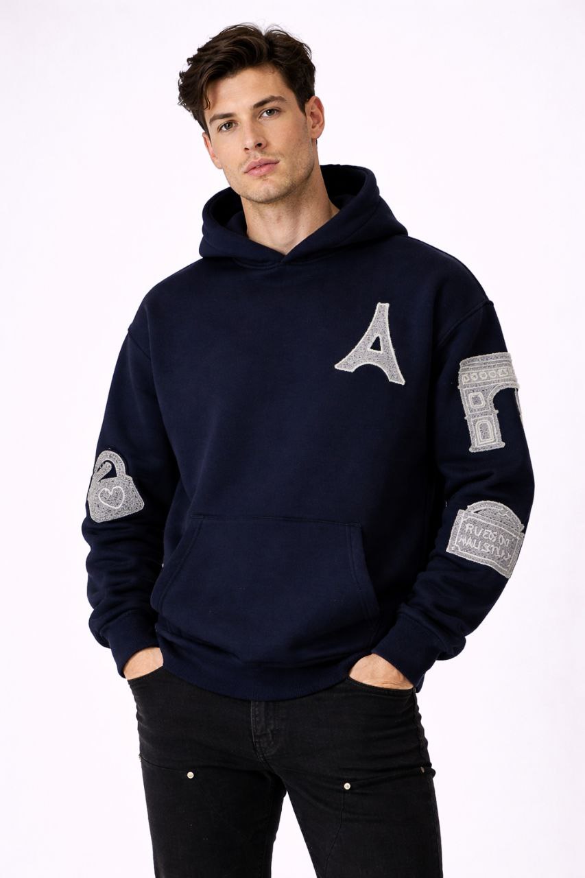 Hoodie  – style streetwear premium Mona Lisa 8 pièces avec un mélange de tailles