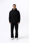 Ensemble hoodie + jogging gris minimaliste streetwear – Lot de 8 pièces